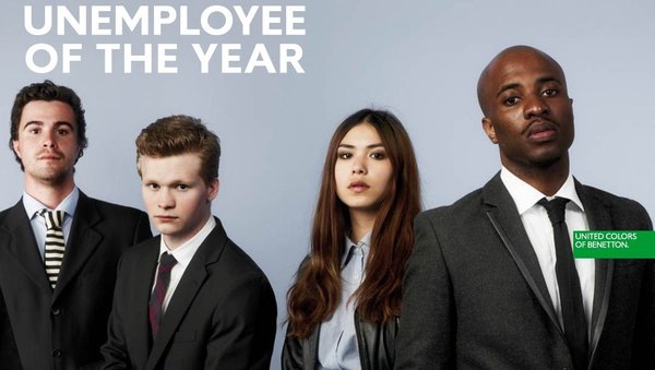 BENETTON DISOCCUPATO DELL ANNO UNEMPLOYEE OF THE YEAR